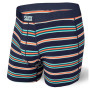 Bokserice Saxx Ultra Boxer Brief Fly plava/narančasta NavyVistaStripe