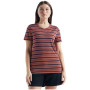 Ženska majica Icebreaker Women Wave SS Tee Stripe