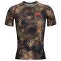 Muška majica Under Armour HG Armour Prtd Comp crna/crvena