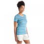 Ženska majica Icebreaker Women Wave SS Tee Stripe