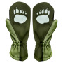 Dječje softshell rukavice WAMU Khaki