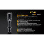 Set LED svjetala Fenix FD41 + 2600 mAh Aku s USB Feni