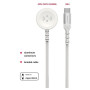 Kabeli za punjenje i sinhronizaciju Swissten Wireless charging cable 2in1 for Apple Watch + USB-C 1,2 m