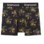 Muške funkcionalne bokserice Smartwool M Merino Print Boxer Brief Boxed crna/narančasta