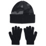 Kapa Under Armour B Beanie/Glove Combo Black