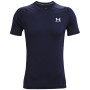 Muška majica Under Armour HG Armour Fitted SS tamno plava MidnightNavy//White
