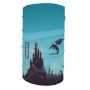 Dječji višenamjenski šal WAMU Dragon Fantasy plava BLUE