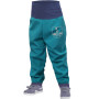 Softshell hlače za malu djecu bez izolacije Unuo Softshell zelena