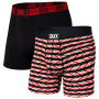Bokserice Saxx Vibe Super Soft BB 2Pk crvena/crna