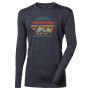 Muške funkcionalne majice Progress Loki "Landscape" siva šedý melír