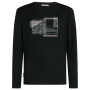 Muška majica Icebreaker Men Merino 150 Tech Lite LS Tee Peak Balance crna Black