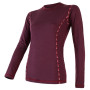 Ženska termo majica Sensor Merino Air Ljubičasta DarkBurgundy