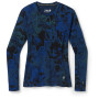 Ženska termo majica Smartwool W Classic Thermal Merino BL Pattern CB plava/crna