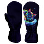 Dječje softshell rukavice WAMU Dark Purple