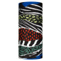 Višenamjenski šal Buff Coolnet UV+ crna/narančasta blockade black