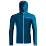 Muška jakna Ortovox Fleece Light Grid Hooded Jacket plava