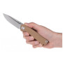 Nož Acta non verba Z200 Stonewash/Plain Edge, G10 smeđa Coyote