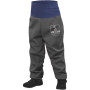 Softshell hlače za mališane s runom Unuo Softshell tamno siva