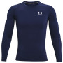 Muške funkcionalne majice Under Armour HG Armour Comp LS tamno plava MidnightNavy//White