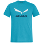 Muška majica Salewa Solidlogo Dri-Rel M S/S Tee svijetlo plava BlueDanubeMelange