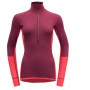 Ženska rolka Devold Wool Mesh Woman Half Zip Neck boja maline Beetroot/Poppy