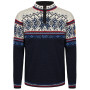 Muški džemper Dale of Norway Vail Masc Sweater tamno plava Midnightnavy Redrose Offwhite