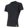 Muške funkcionalne majice Sensor Merino DF kr. rukav crna Black