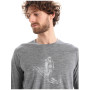 Muška majica Icebreaker Tech Lite II LS Tee Skiing Yeti