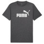Muška majica Puma Ess No. 1 Logo Heather Tee crna PUMA Black