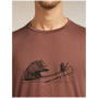 Muške funkcionalne majice Icebreaker Merino Blend Core SS Tee Canoe Companions