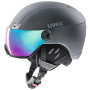 Skijaška kaciga Uvex HLMT 400 Visor style siva TitanumMat