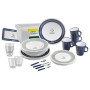Set posuđa Brunner All Inclusive Nautical bijela/plava