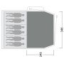 Tepisi za šator Outwell Flat Woven Carpet Springwood 6SG