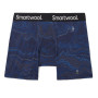 Muške funkcionalne bokserice Smartwool M Merino Print Boxer Brief Boxed tamno plava