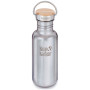 Boca od nehrđajućeg čelika Klean Kanteen Reflect w/Bamboo Cap 532 ml srebrena MirroredStainless