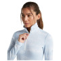 Ženska funkcionalna majica Icebreaker Women M 260 Tech Vertex LS HZ Chillwave