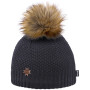 Pletena kapa od merino vune Kama A155 crna Black