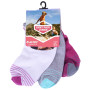 Čarape Hi-Tec Light Pack Junior bijela White/GreyMelange/Fuchsia
