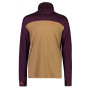 Muške funkcionalne majice Mons Royale Yotei Powder Hood Ls smeđa Toffee/Wine